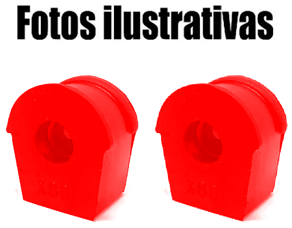 Par  Bucha Barra Estabilizadora Dianteira Externa Lateral Volkswagen Passat Gol Voyage Parati Saveiro Santana Em Pu