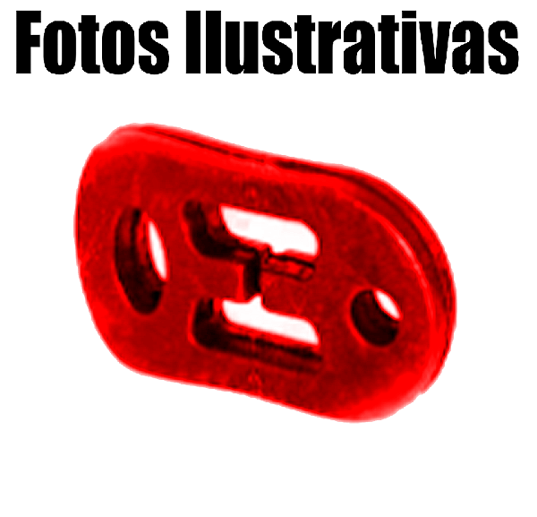 Coxim do Escapamento - Traseiro 206 Em Poliuretano (PU)