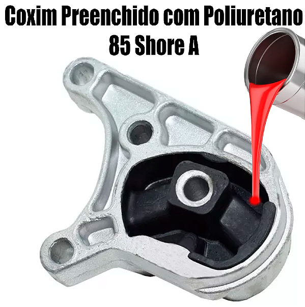 Coxim do Câmbio - Sem Suporte KA Preenchido em Poliuretano