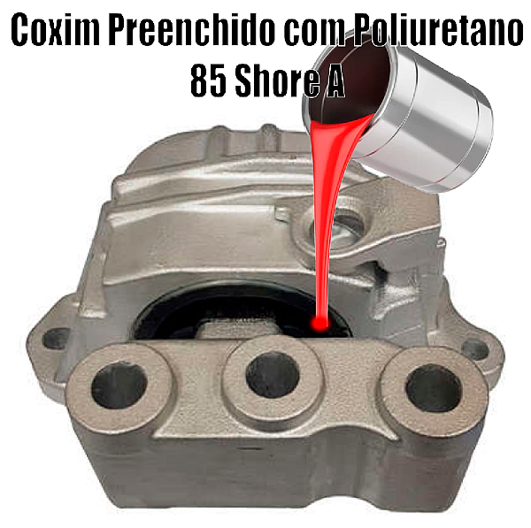 Coxim Dianteiro do Motor TORO Preenchido em Poliuretano