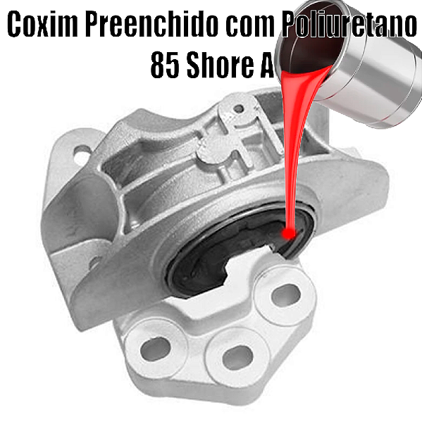 Coxim Dianteiro do Motor GRAND SIENA Preenchido em Poliuretano