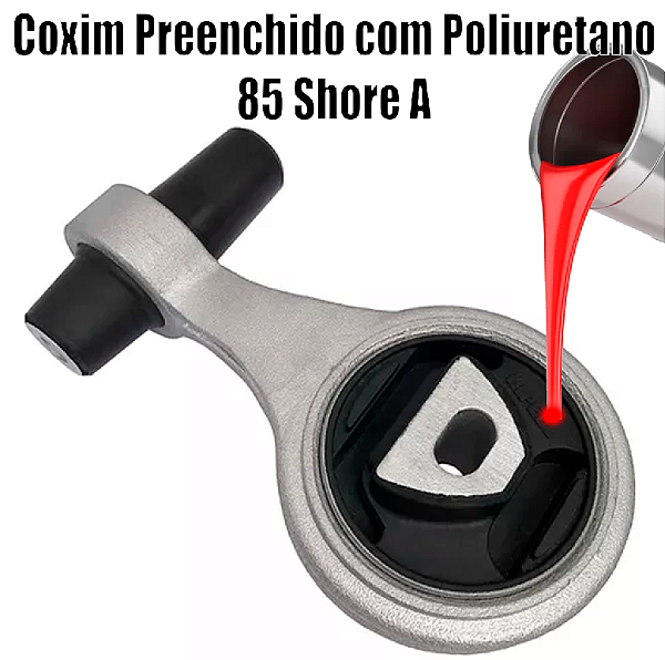 Coxim Traseiro do Câmbio DOBLO Preenchido em Poliuretano