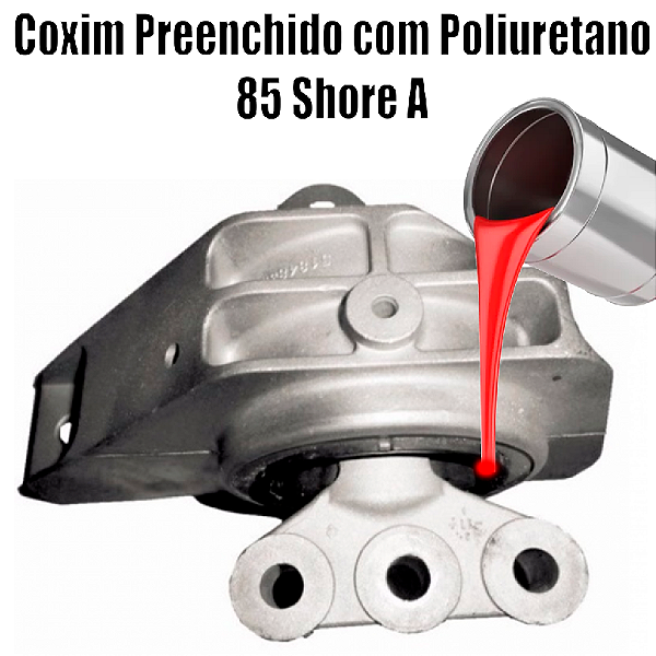 Coxim Dianteiro do Motor IDEA Preenchido em Poliuretano