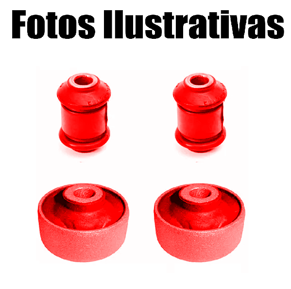 Kit Bucha Bandeja Gol Saveiro G5 Voyage Golf Bora New Beetle Em Poliuretano