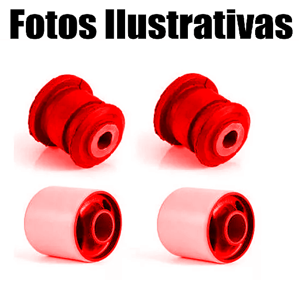 Kit Bucha Balança Bandeja Dianteira Ford Ka Fiesta Ecosport Em Poliuretano Pré Encomenda Segunda quinzena Janeiro