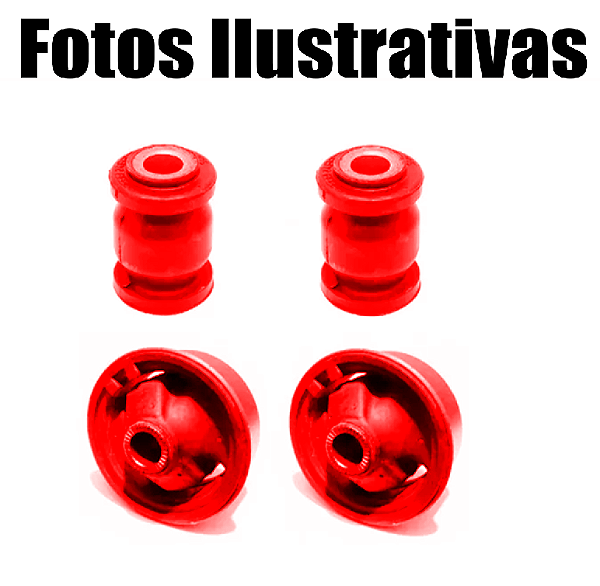 Kit 4 Bucha Bandeja Diant Toyota Filder Corolla 2002 A 2014 Em Poliuretano