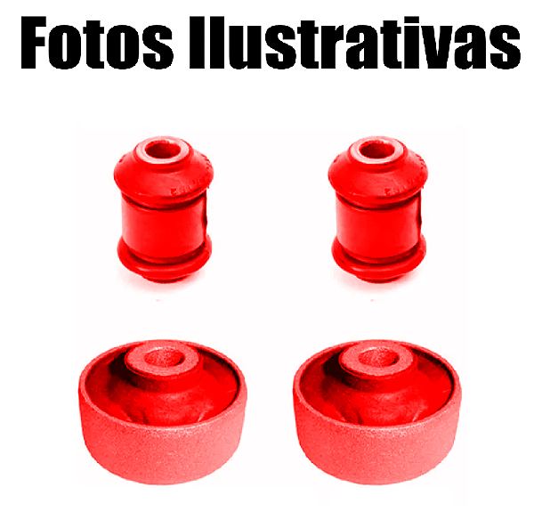 Kit 4 Bucha Bandeja Dianteira Golf 1994 1995 1996 1997 1998 Em Poliuretano