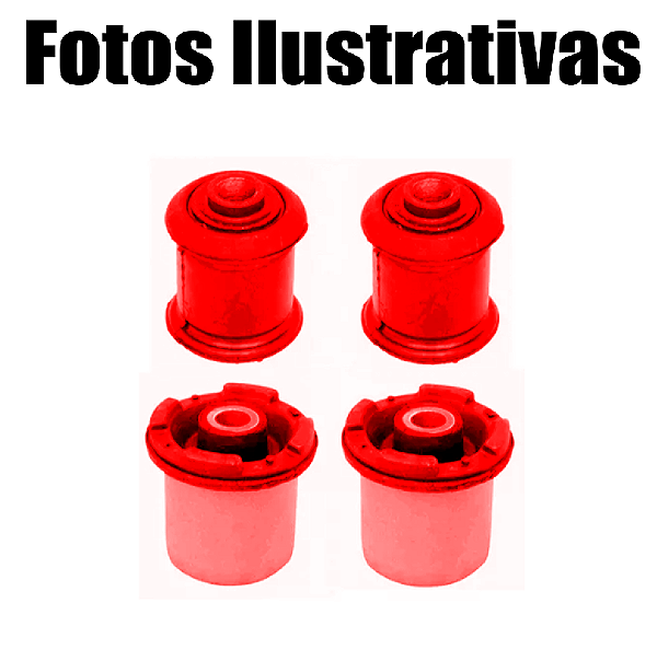 Kit Par 4 Bucha Bandeja Suspens Dianteira Astra 1999 A 2012 Em Poliuretano