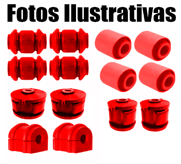 Kit Buchas Tirante Suspensão Traseiro Tucson 4x2 2007 A 2017 Em Poliuretano