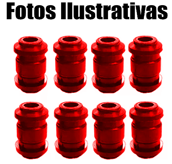 Kit Buchas Balança Braço Traseiro Jac J6 2010-2016 8 Peças Em Poliuretano