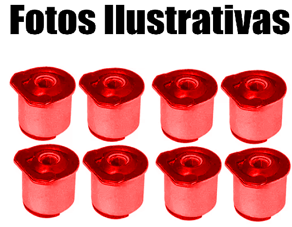 Kit 8 Buchas Braço Tensor 4 Bieletas Troller 1996/2014 Em Poliuretano