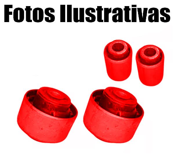 Kit 04 Buchas Da Bandeja Balança Dianteira Freemont Journey Em Poliuretano