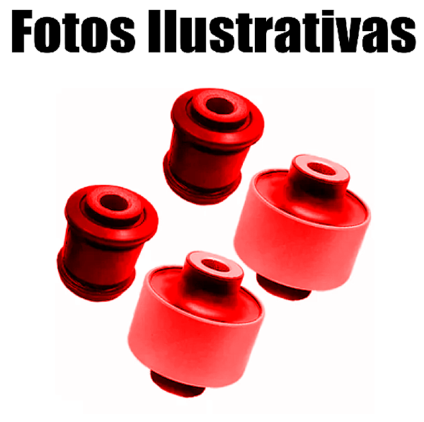 Kit 4 Buchas Bandeja Balança Renault Master 2014 2015 16 17 Em Poliuretano