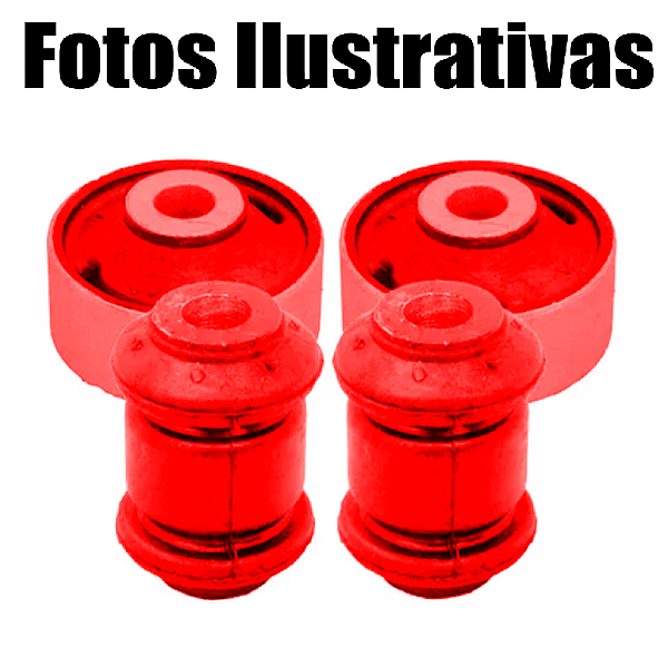 Kit 4 Bucha Bandeja Balança Gol G5 G6 Up ! Novo Voyage Em Poliuretano