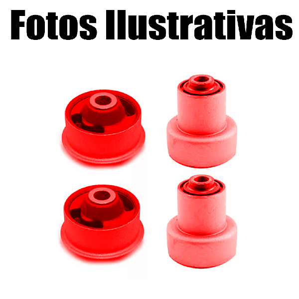 4 Buchas Bandeja Balança Meriva montana Corsa  Maxx Premiun  Em Poliuretano