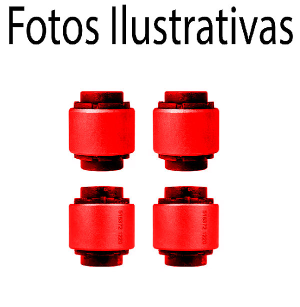 Bucha Braço Traseiro Bumerangue Chery Cielo Kit 4 Unidades em Poliuretano