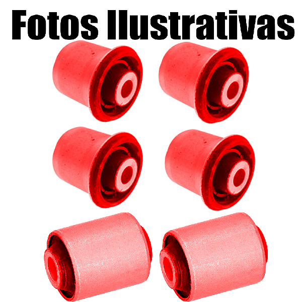 Kit 6 Buchas Bandeja Traseira Grand Cherokee 3.6 2011-2017 em PU