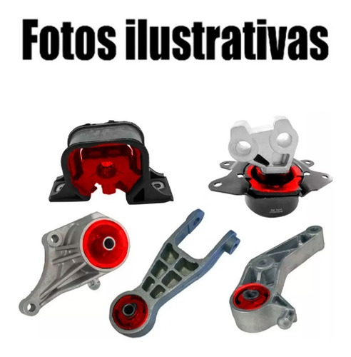 Kit 5 Coxim Calço Motor Gm Meriva 2003-07 Preenchidos Em Pu