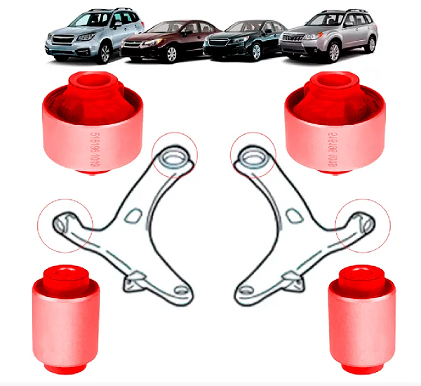 Kit Buchas Suspensão Subaru Impreza Wrx Forester Xv Legacy em Pu Poliuretano