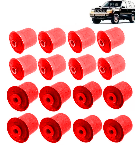 Kit Bucha Braço Dianteiro Traseiro Cherokee 1993/98 em Pu Poliuretano Pré Encomenda Segunda quinzena Janeiro