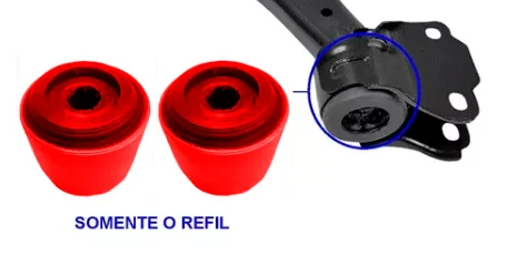 2 Buchas Maiores Bandeja Dianteira Volvo Xc60 2013 2014 2015 em Pu Poliuretano