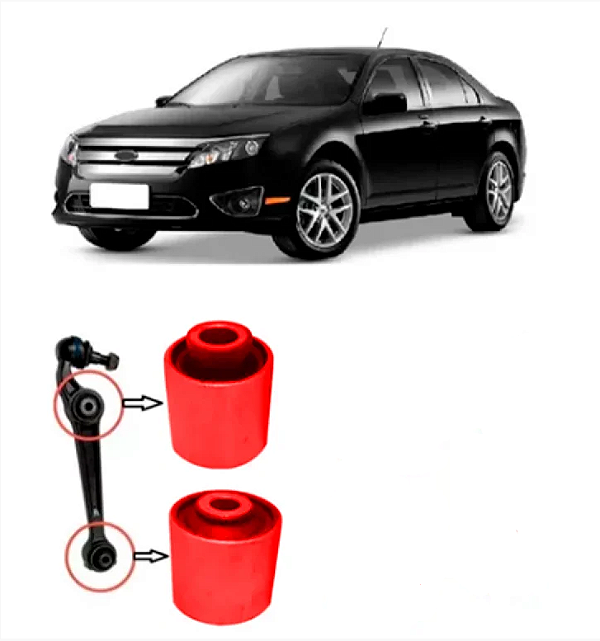 2 Buchas Ford Fusion Braço Reto Suspensão Dianteira Em Pu Poliuretano Pré Encomenda Segunda quinzena Janeiro