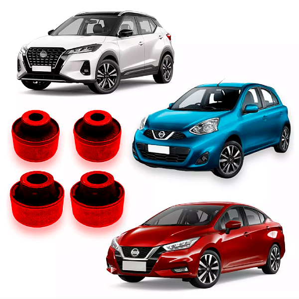 Kit 4 Buchas Refil Para Balança Bandeja Nissan Kicks March Versa Todos