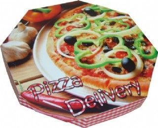 Caixa para Pizza Oitavada 30cm x 4cm - 25 Unidades