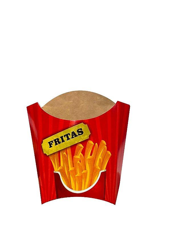 Embalagem Para Batata Frita - Kit 50 Unidades