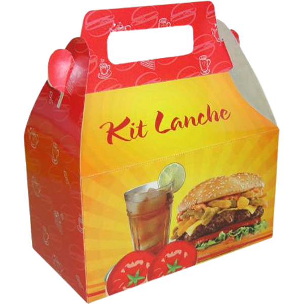 Embalagem Kit Lanche 18x10x14cm - 50 Unidades