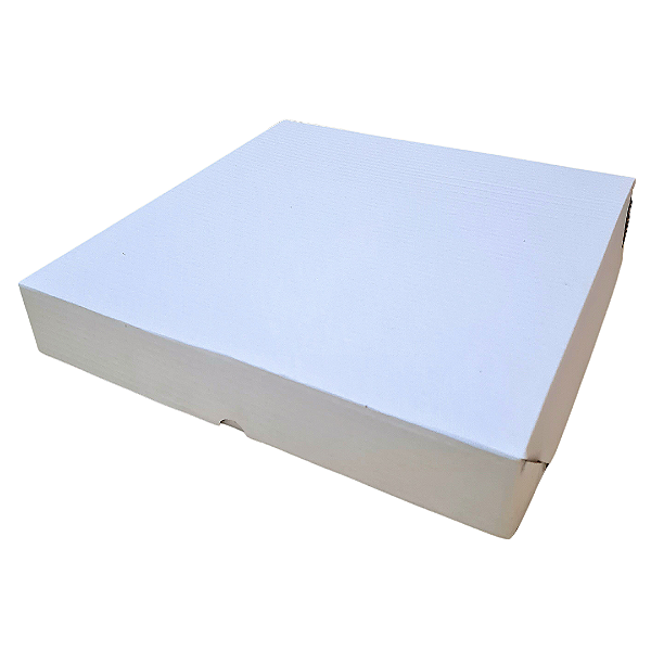 Caixa Branca Para Doces/Salgados Sem Impressão Tampa e Fundo Grande 35x35x6 - 10 Unidades