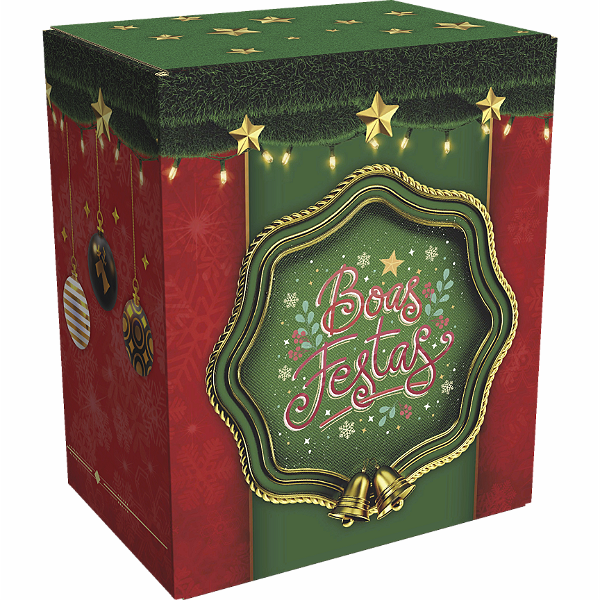 Caixa de Natal "Boas Festas" L411 – Modelo Grande