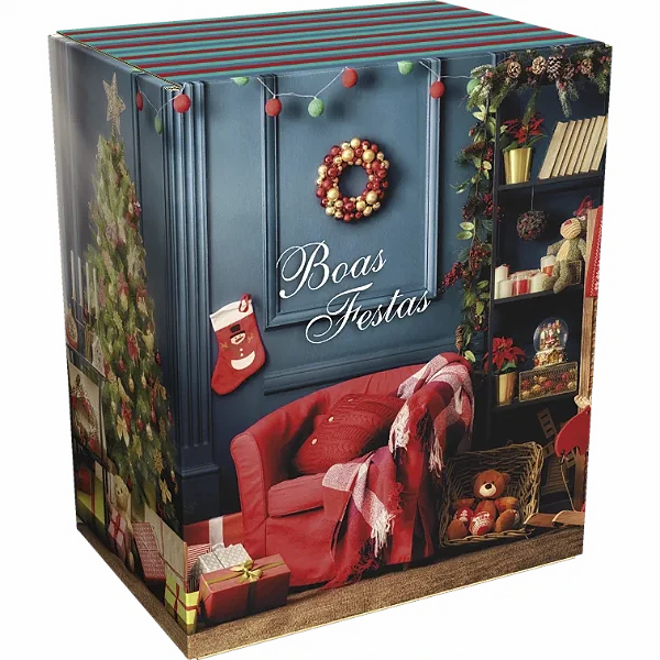 Caixa de Natal Média "Boas Festas" Modelo L414