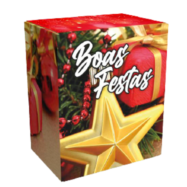 Caixa de Natal Média "Boas Festas" Modelo L409