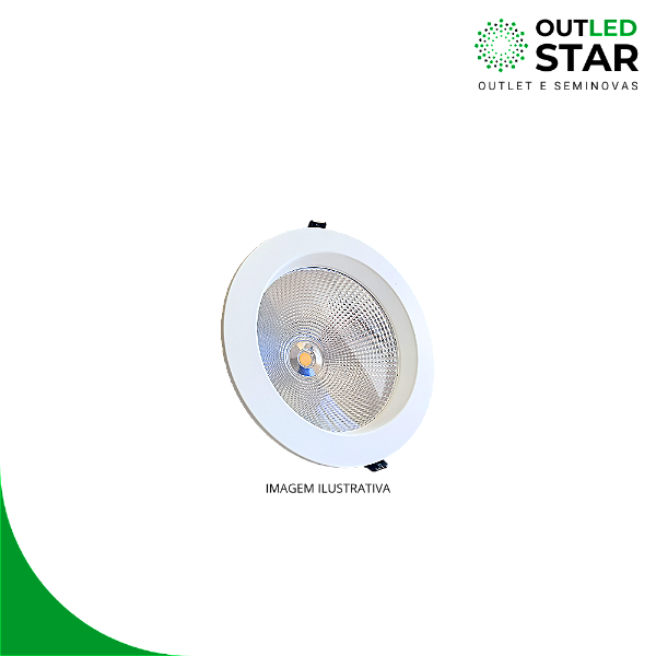 DOWNLIGHT 20W - 3000K(AMARELA)  /  LENTE 70° - OUTLET