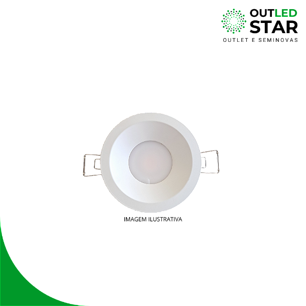 DOWNLIGHT 15W - 3000K(AMARELA)  /  LENTE DIFUSA FOSCA - OUTLET