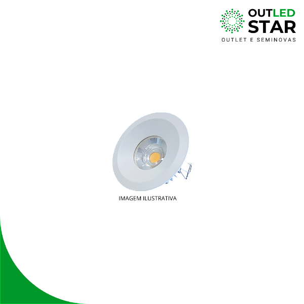 DOWNLIGHT 15W - 3000K(AMARELA)  /  LENTE 60° - OUTLET