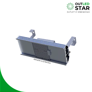 HIGH BAY 85W, LENTE ASSIMÉTRICA 30/110°, SUPORTE FIXO, V8.4  SEMINOVA
