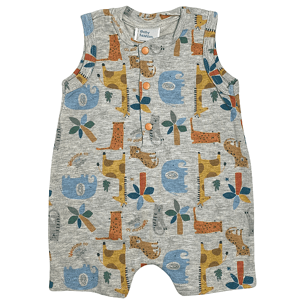 Macacão Banho De Sol Bebê Safari - Baby Fashion