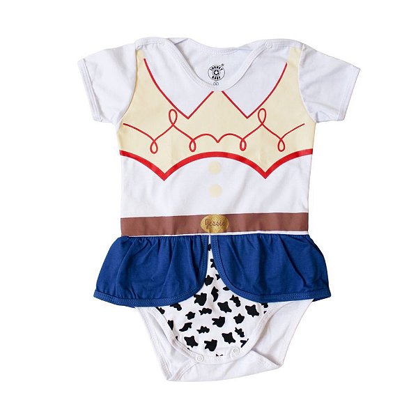 Body Bebê Mangas Curtas Jessie Toy Story