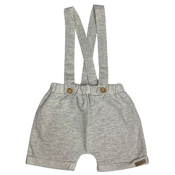 Shorts Infantil Com Suspensório