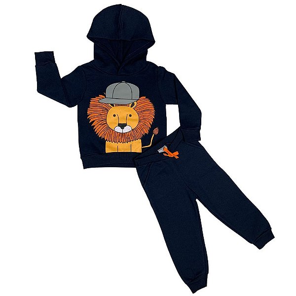 Conjunto Infantil Moletom Leãozinho