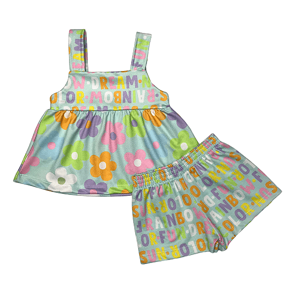 Conjunto Infantil Regata e Shorts Color