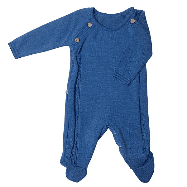 Macacão Longo Bebê Mangas Longas Dede