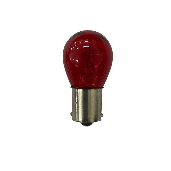 AVX - ☑ - LAMPADA 1141 12V VERMELHO 1 POLO - REFERÊNCIA OSRAM 7506R (AVX-11002)