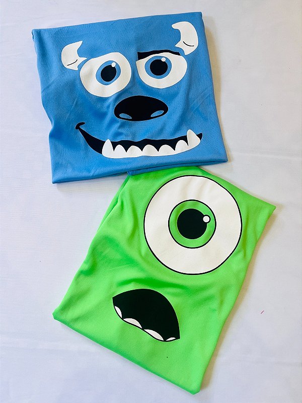 Kit 2 CAMISETAS MONSTROS S.A MIKE E SULLEY ADULTO