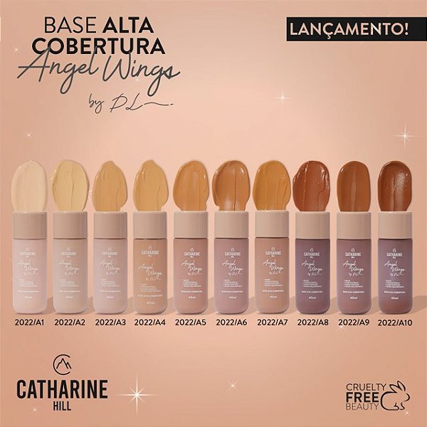 Catharine Hill Base Alta Cobertura Angel Wings by Pri Lessa