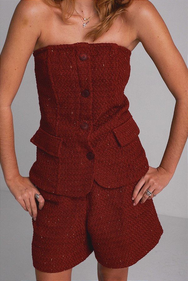 Blusa Deia - Bordo