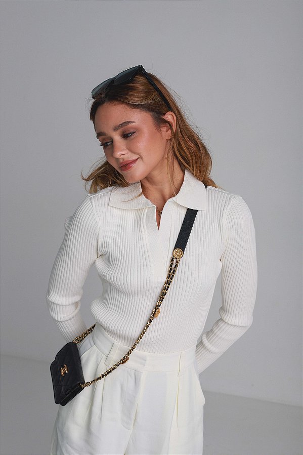 Blusa Tricot Nina - Off White