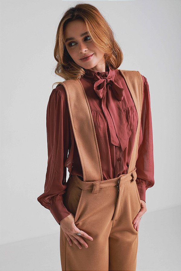 Blusa Gisela - Marrom